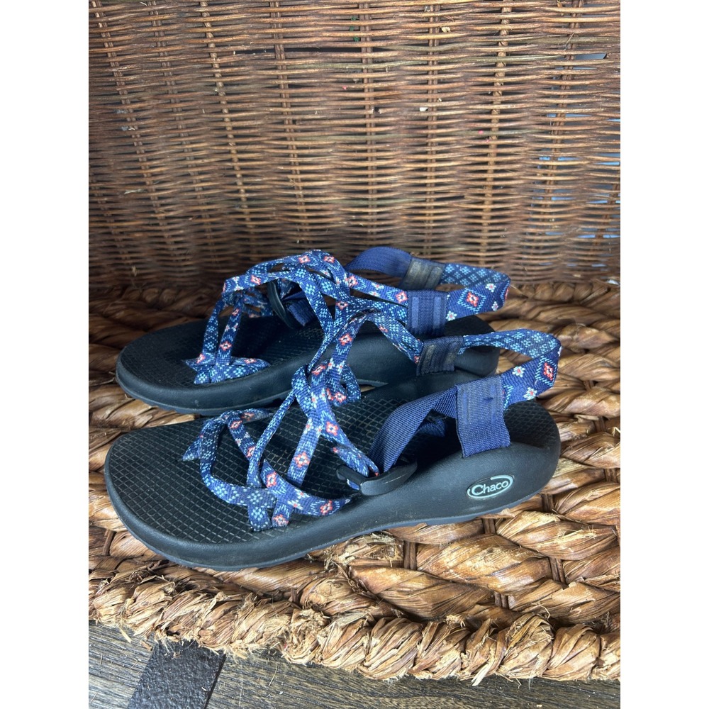 Chaco Women's Blue Patterned Z/Cloud Sandals - Picture 3 of 6